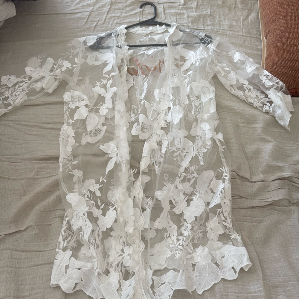 White Bridal Robe